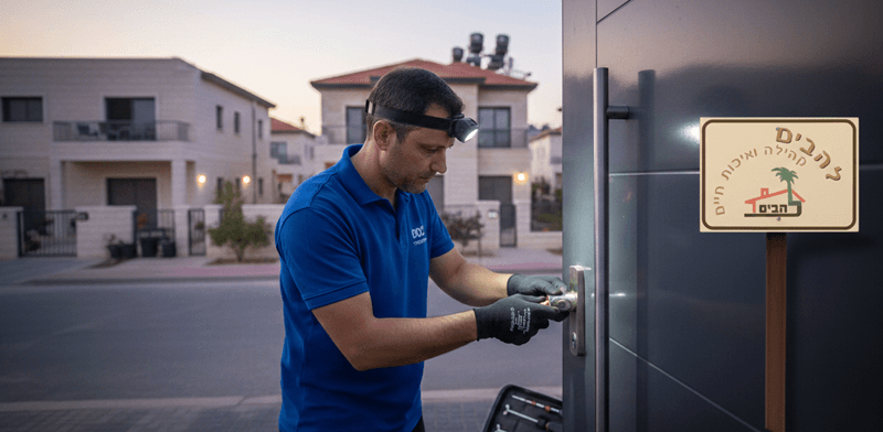 התקנת צילינדר בדלת עם אברהם המנעולן בלהבים התקנת צילינדר בדלת עם אברהם המנעולן בלהבים